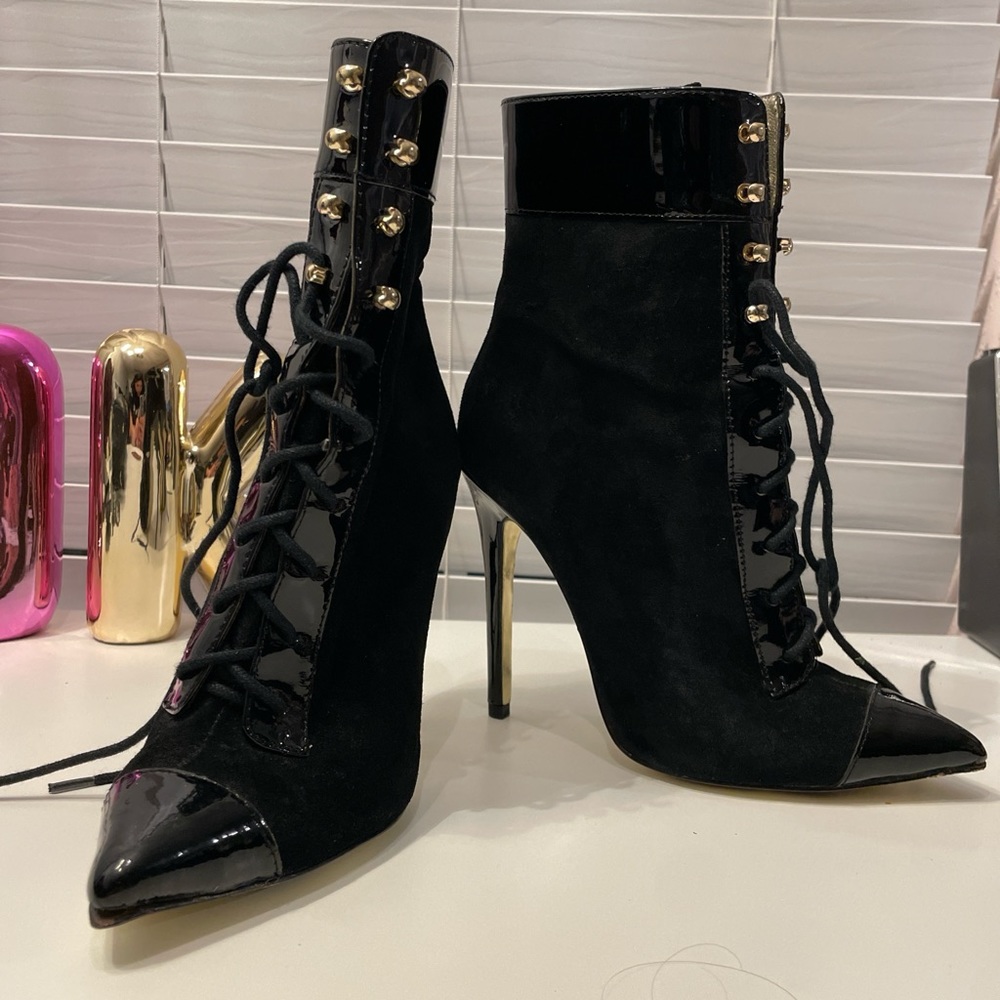 Versace x H&M lace up boots